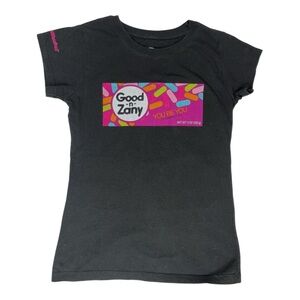 LittleMissMatched Good N Zany Graphic Black Limited Edition Shirt Medium Kidcore